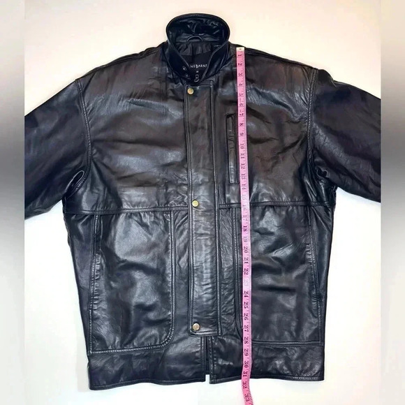 Jhane Barnes Men’s Vintage Leather Jacket Size- 38 - Picture 3 of 14